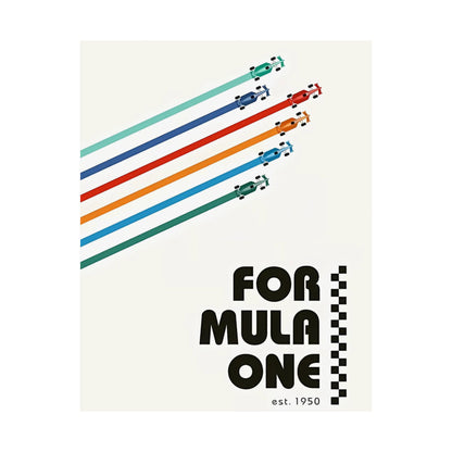 Vintage F1 Graphic Poster