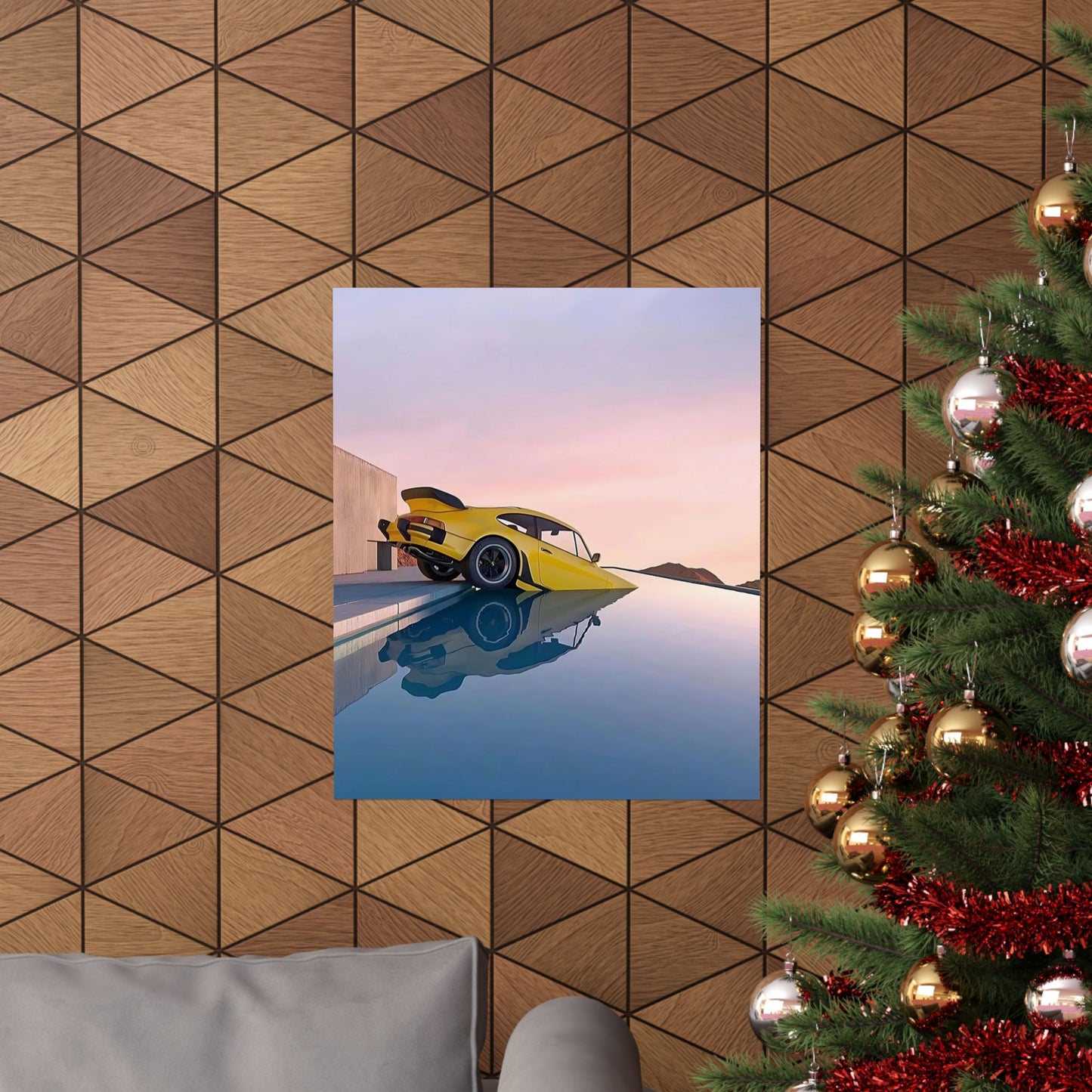 Pool Porsche Poster