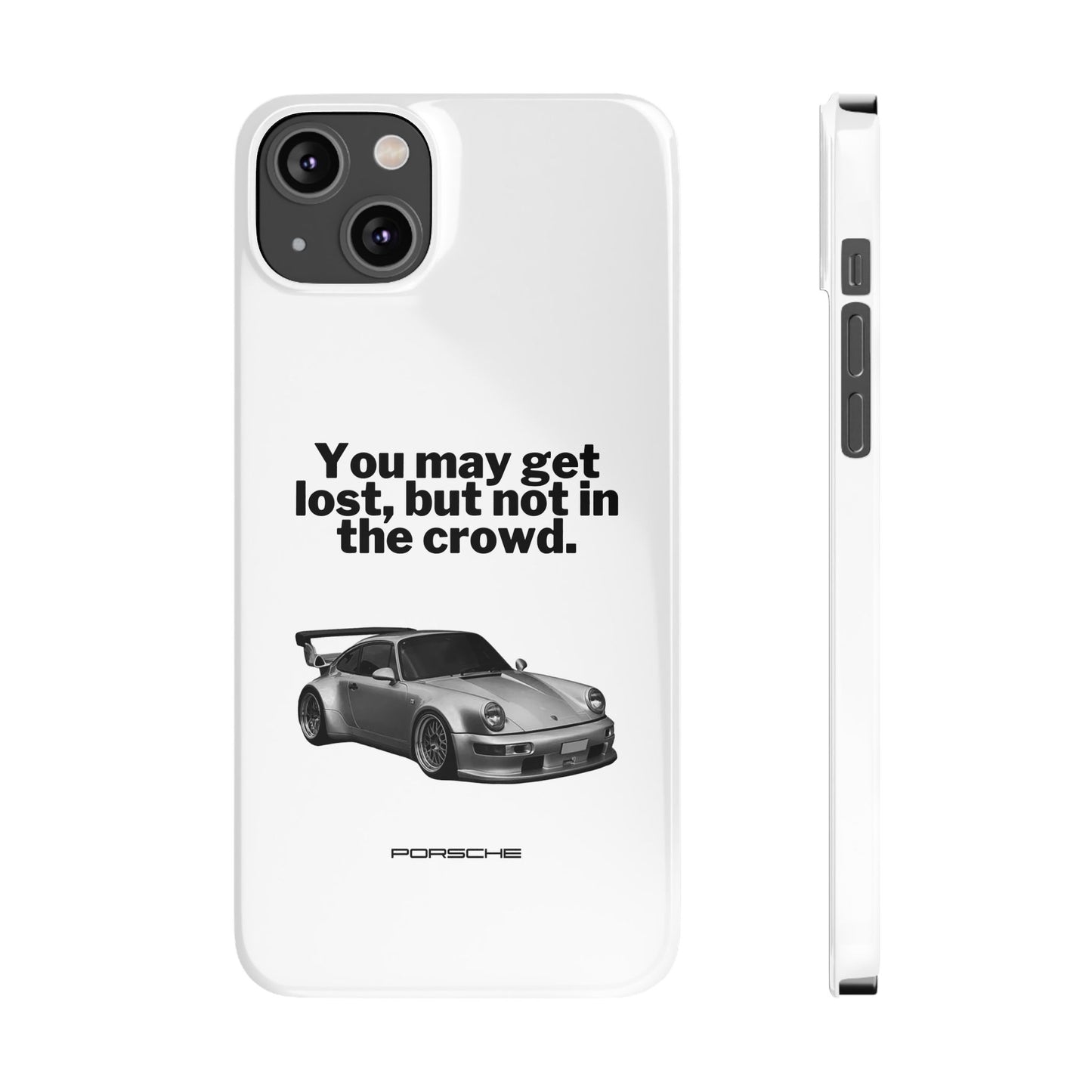 Lost In The Crowd iPhone Case - White