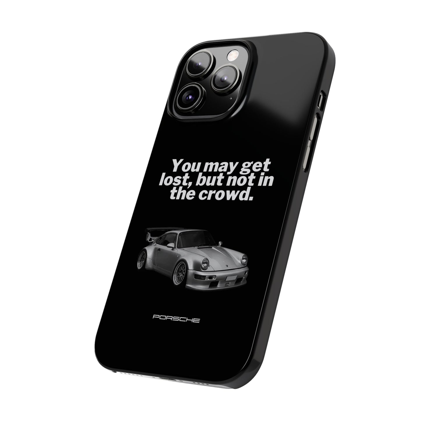 Lost In The Crowd iPhone Case - Black