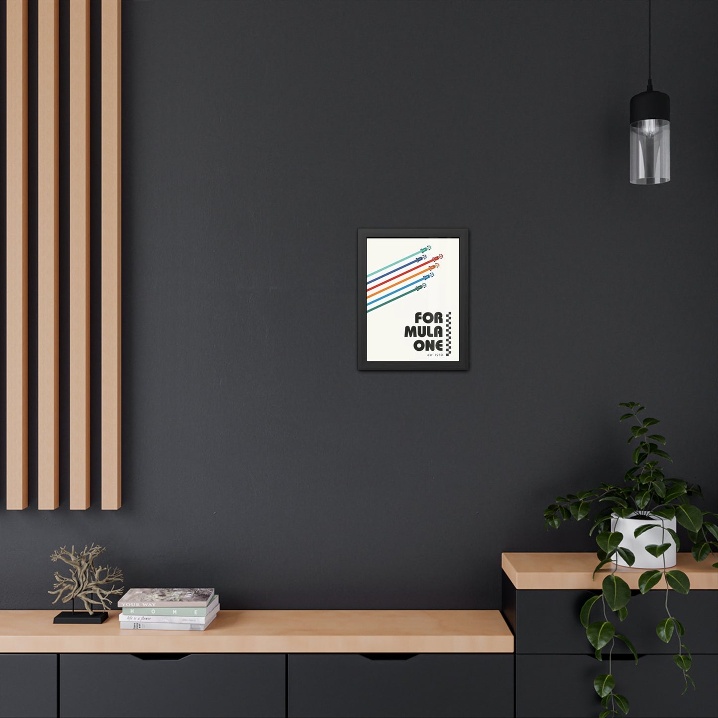 Vintage F1 Graphic Framed Poster