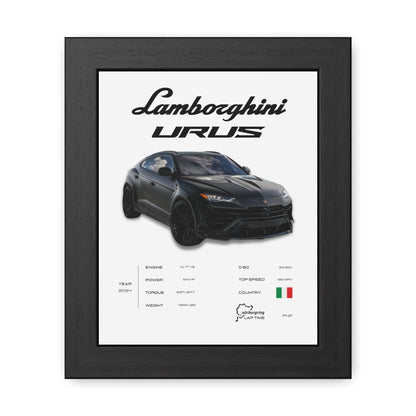 Lamborghini Urus Framed Poster