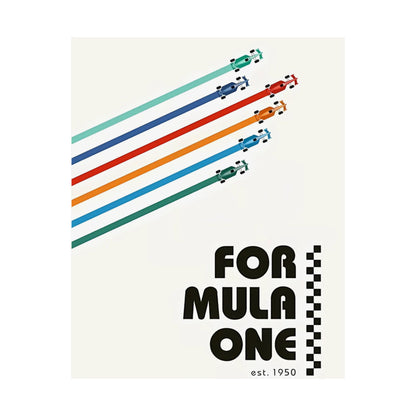 Vintage F1 Graphic Poster