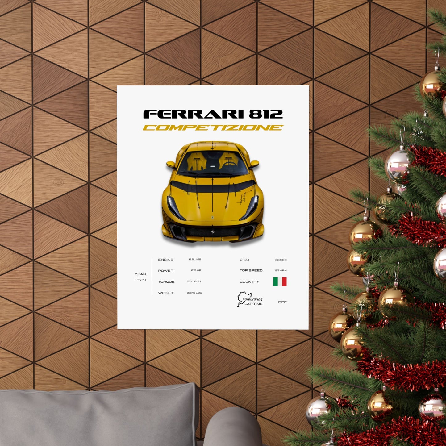 Ferrari 812 Competizione Poster