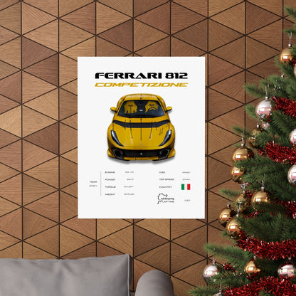 Ferrari 812 Competizione Poster