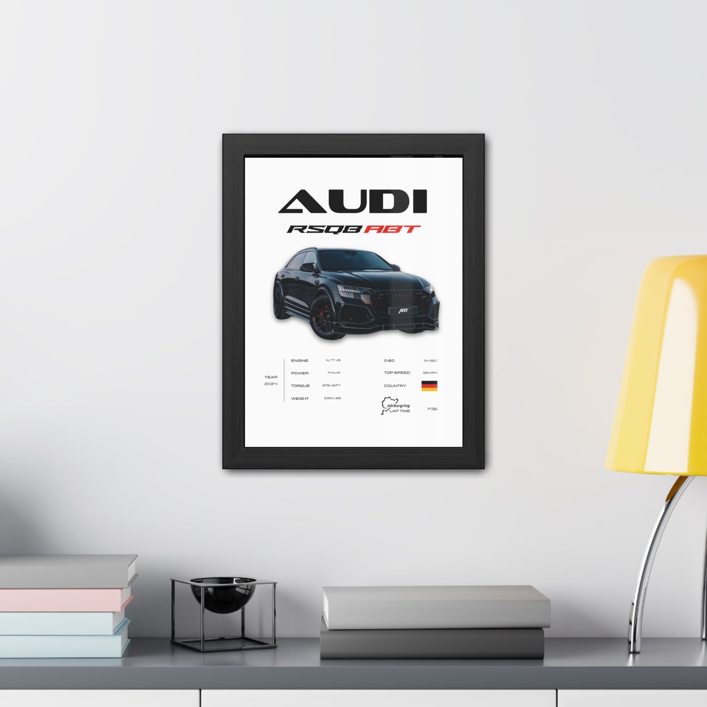 Audi RSQ8 Framed Poster