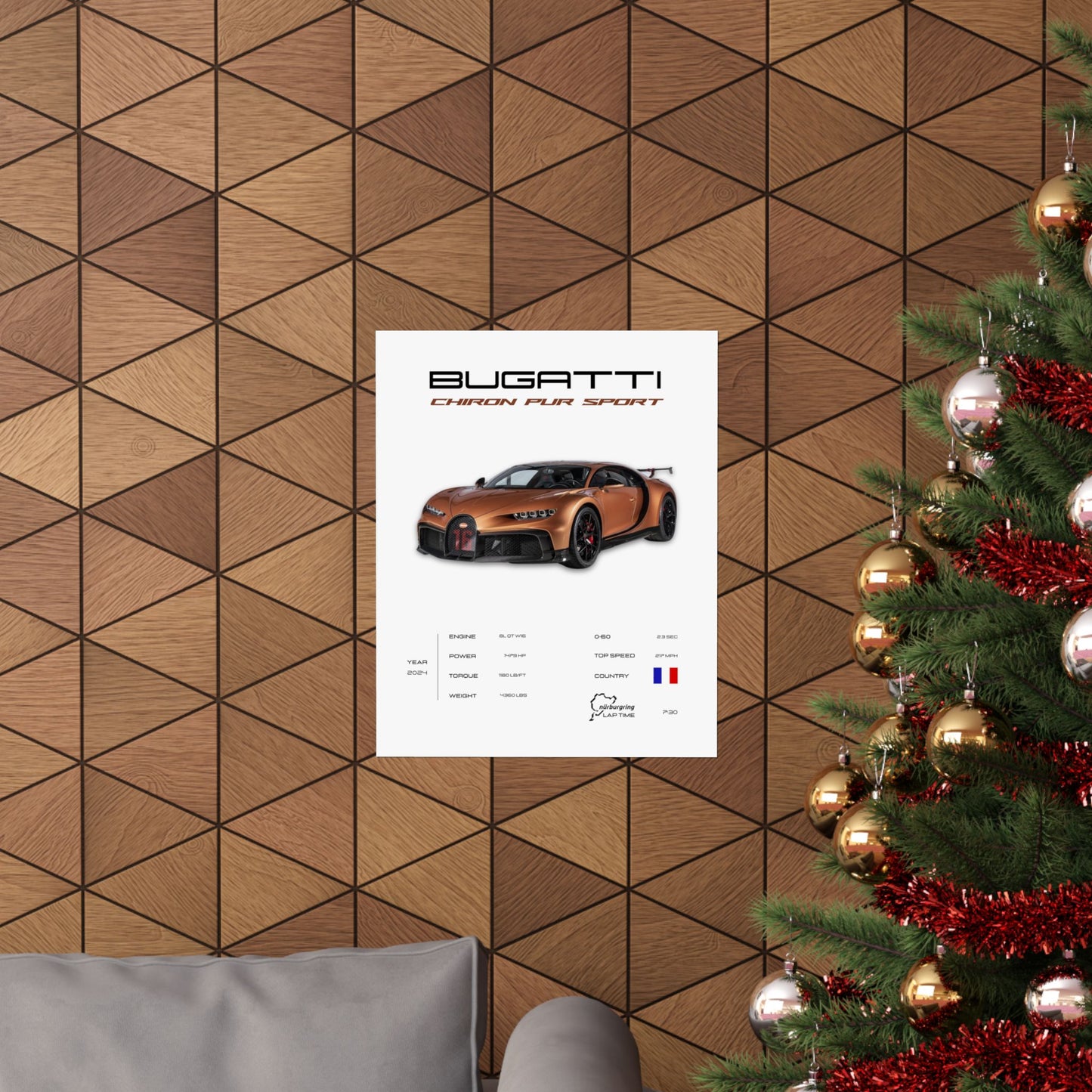 Bugatti Chiron Pur Sport Poster