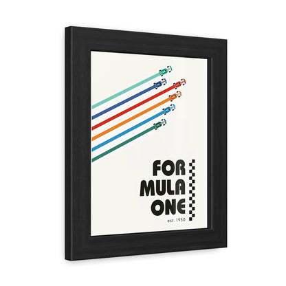 Vintage F1 Graphic Framed Poster
