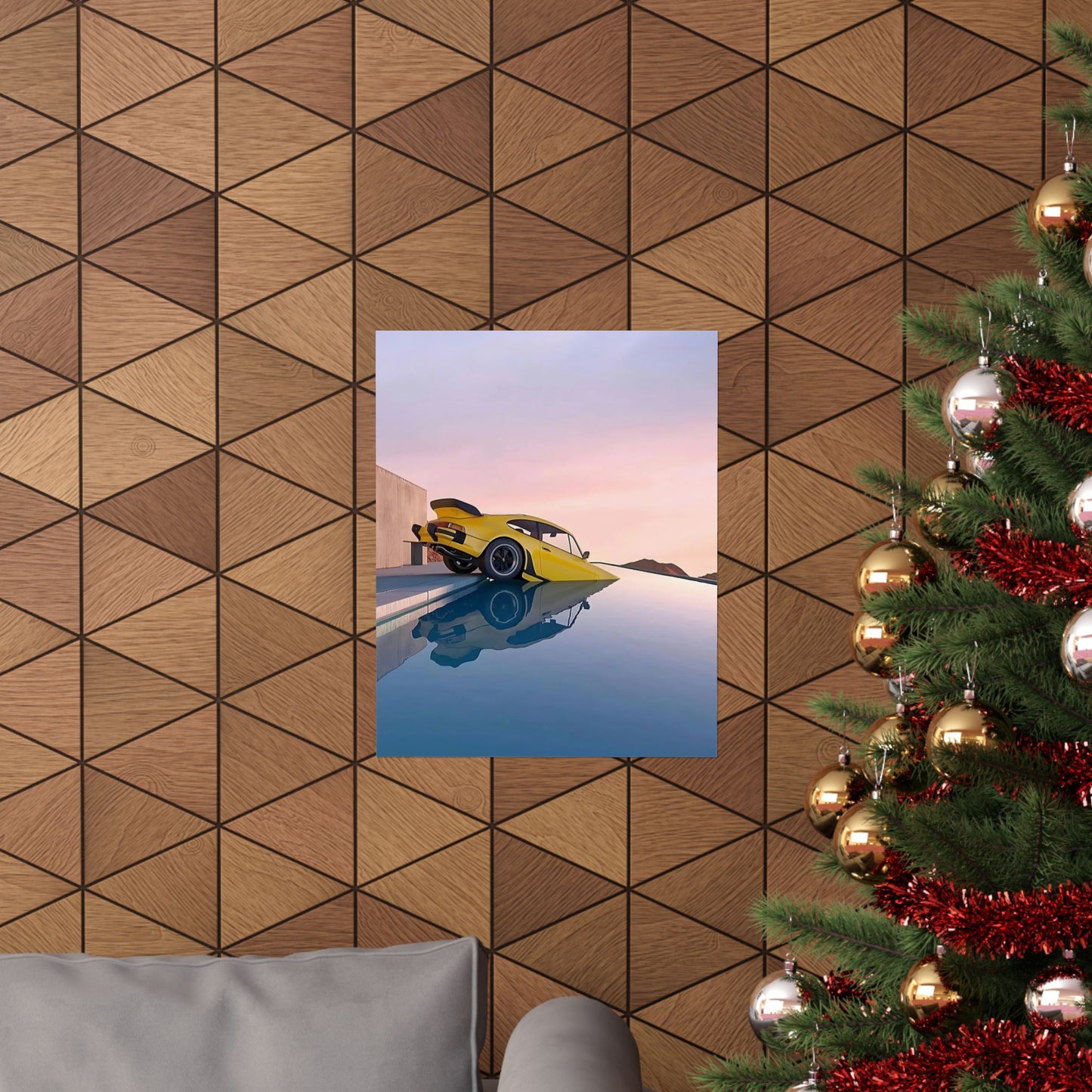 Pool Porsche Poster