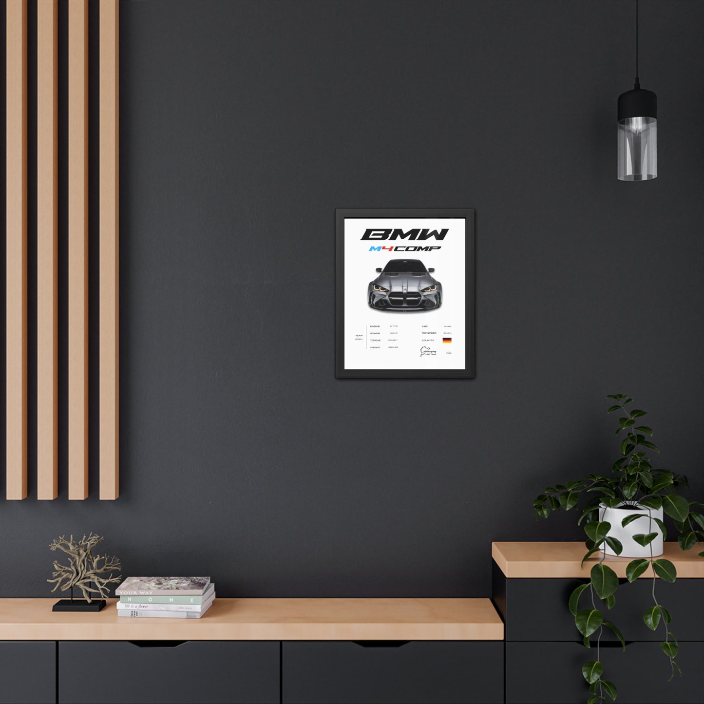 BMW M4 Competition Framed Poster