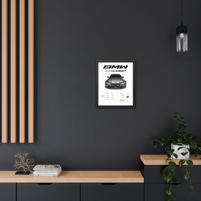 BMW M4 Competition Framed Poster