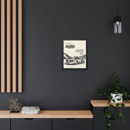Audi S1 Vintage Rally Framed Poster