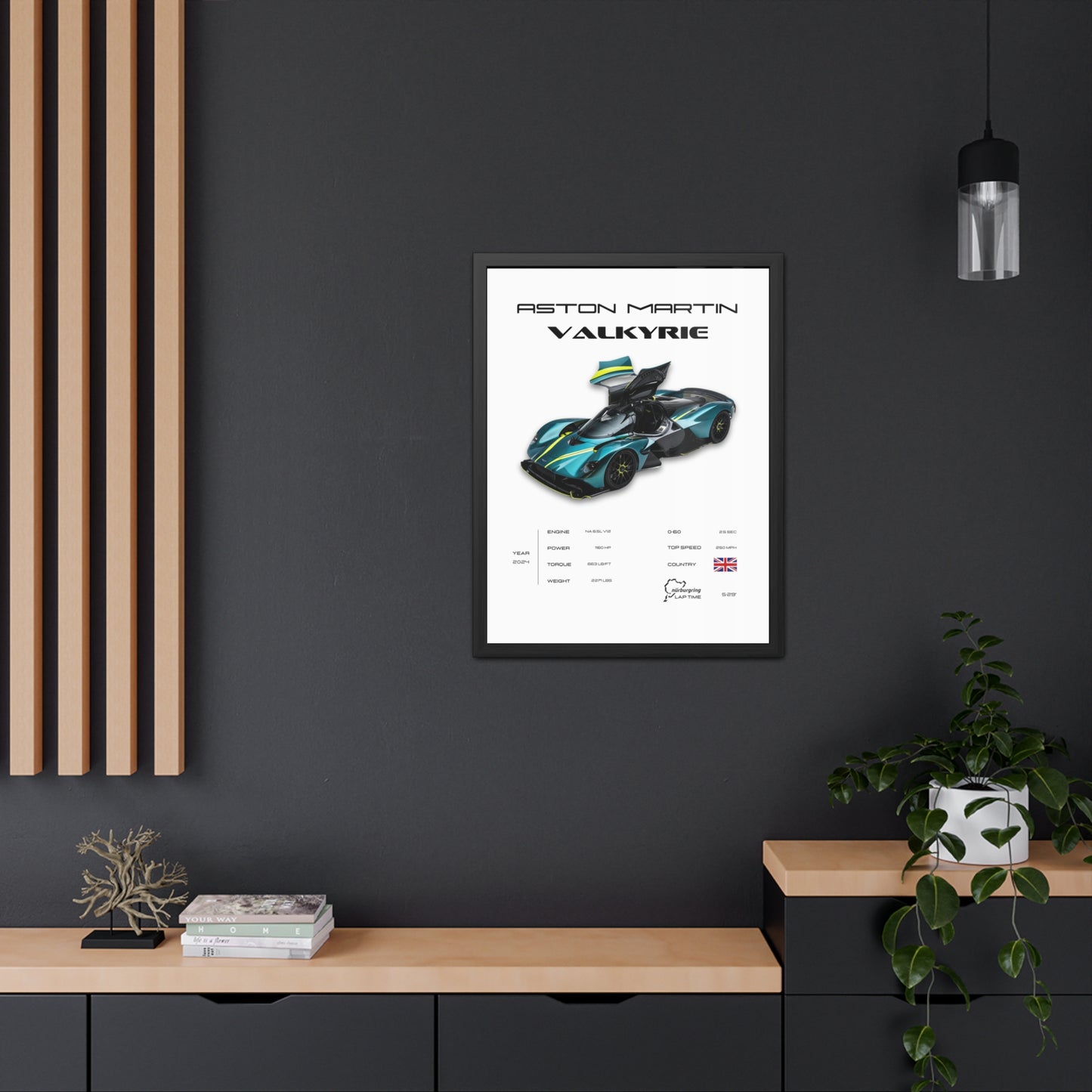 Aston Martin Valkyrie Framed Poster