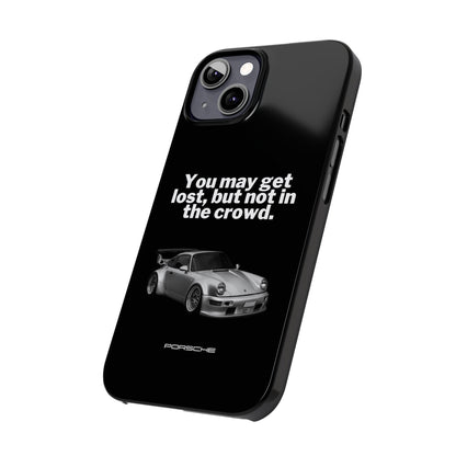 Lost In The Crowd iPhone Case - Black