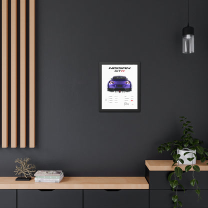 Nissan GTR Framed Poster