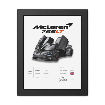 McLaren 765LT Framed Poster