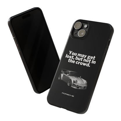 Lost In The Crowd iPhone Case - Black