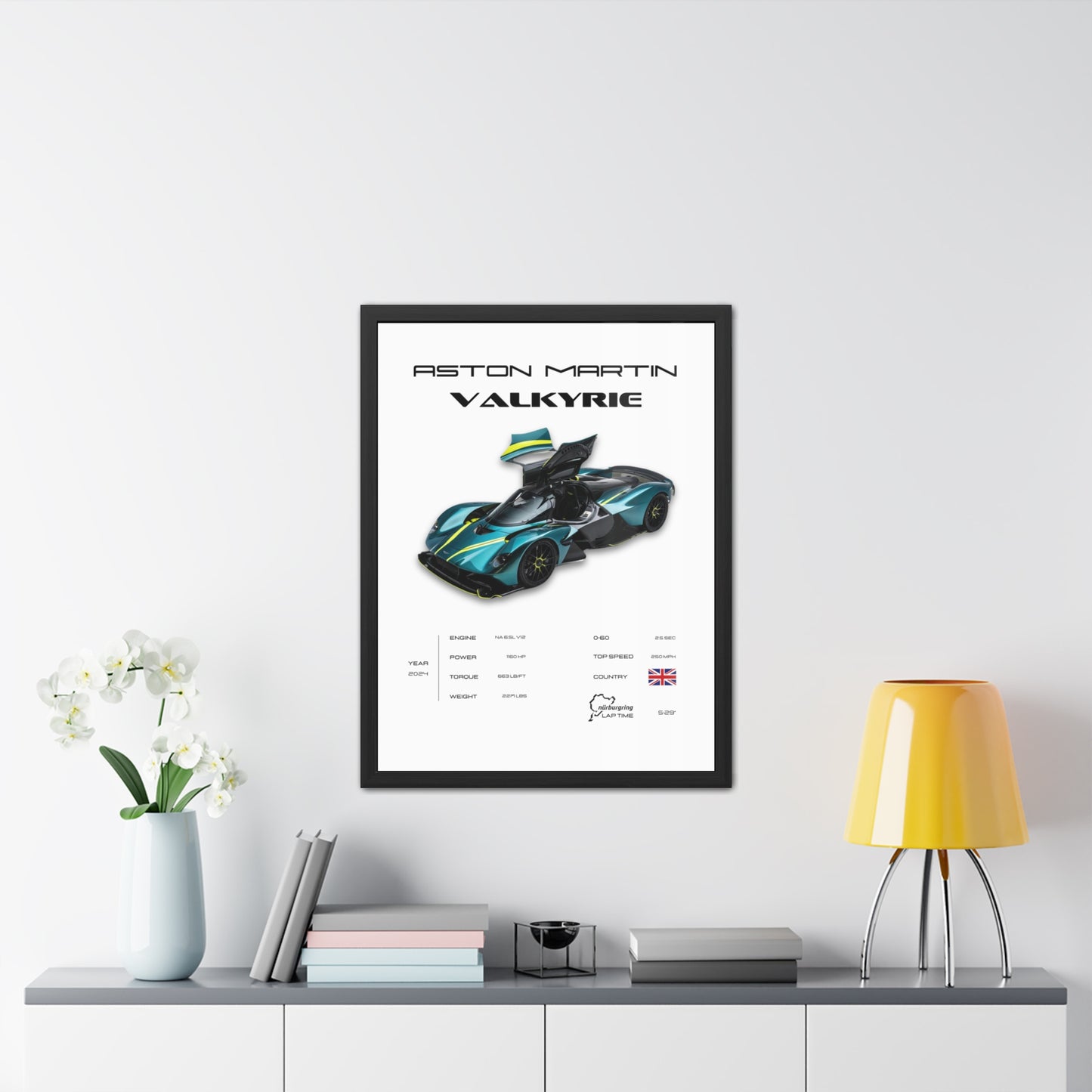 Aston Martin Valkyrie Framed Poster