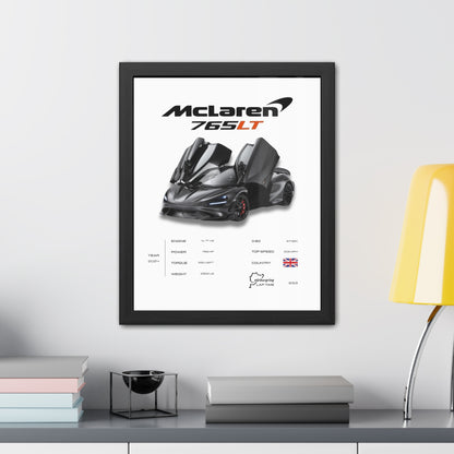 McLaren 765LT Framed Poster