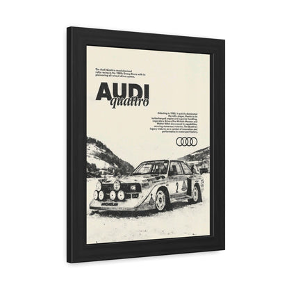 Audi S1 Vintage Rally Framed Poster