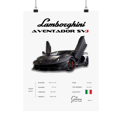 Lamborghini SVJ Poster