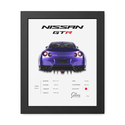 Nissan GTR Framed Poster