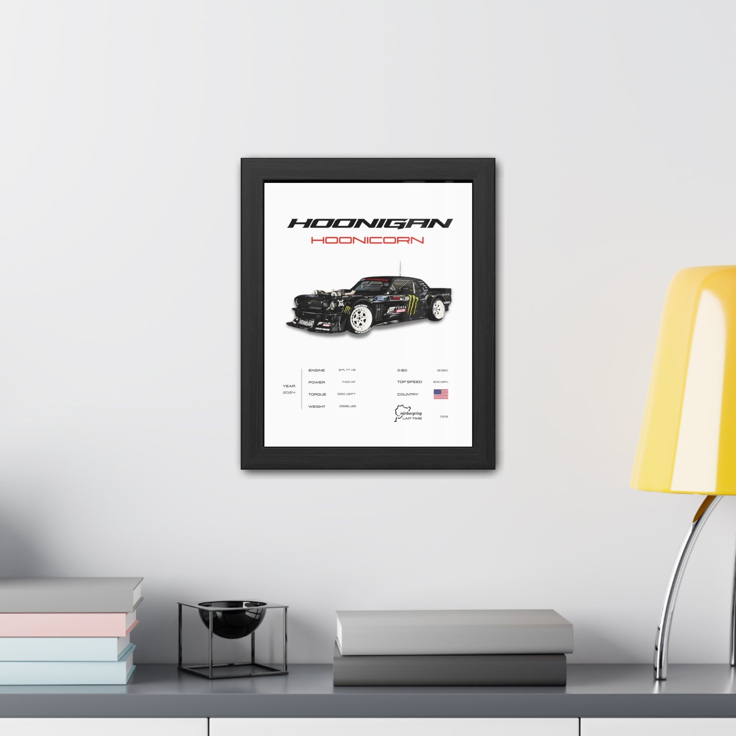 Hoonigan Hoonicorn Framed Poster