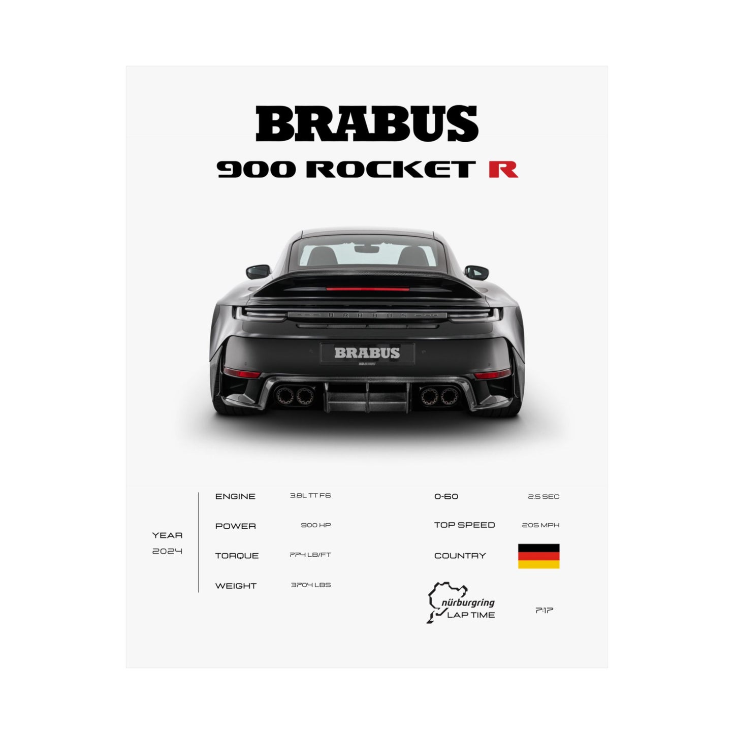 Brabus 900 Rocket R Poster