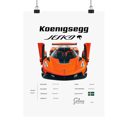 Koenigsegg Jesko Poster