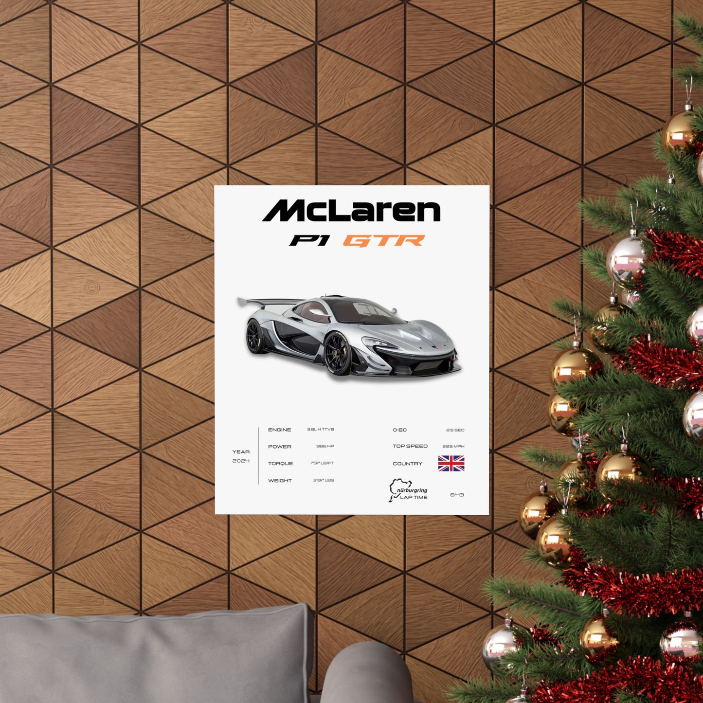 McLaren P1 GTR Poster