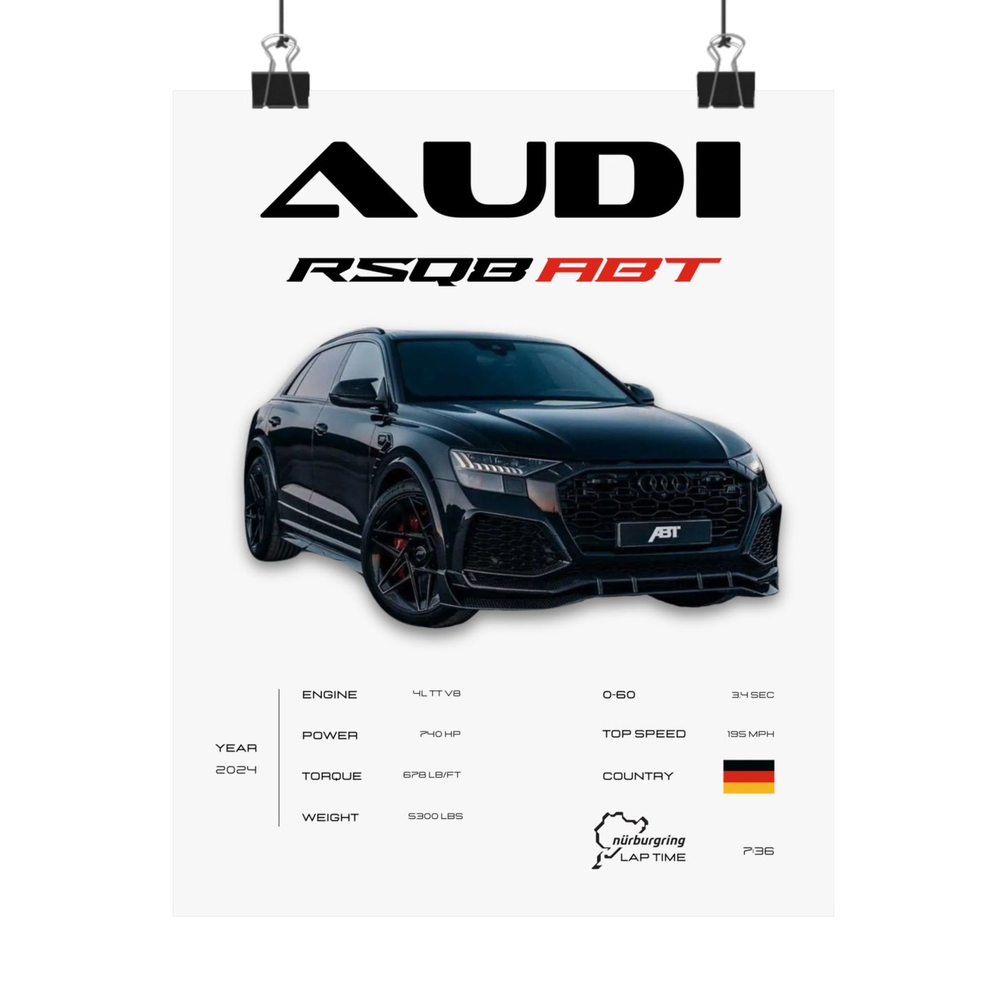 Audi RSQ8 Poster