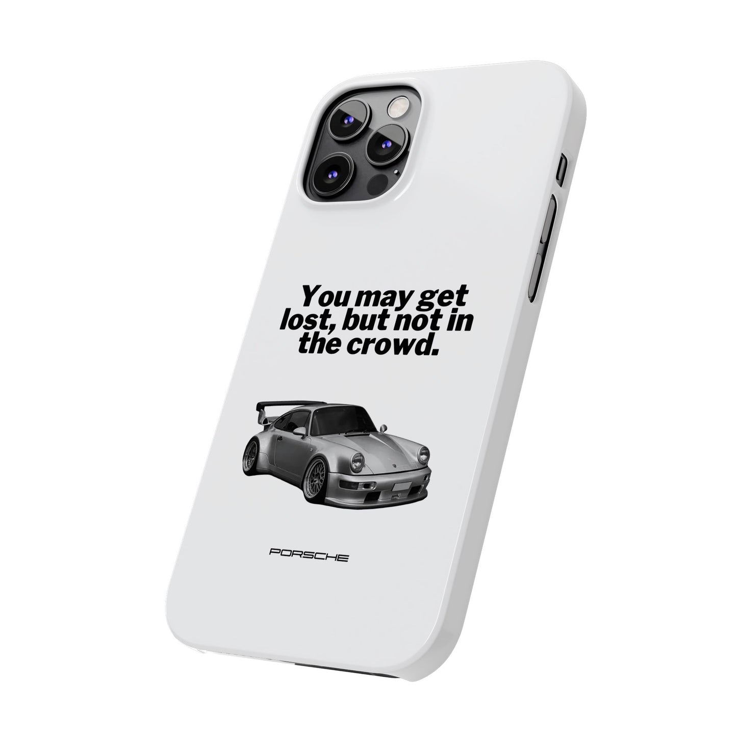 Lost In The Crowd iPhone Case - White