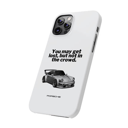 Lost In The Crowd iPhone Case - White
