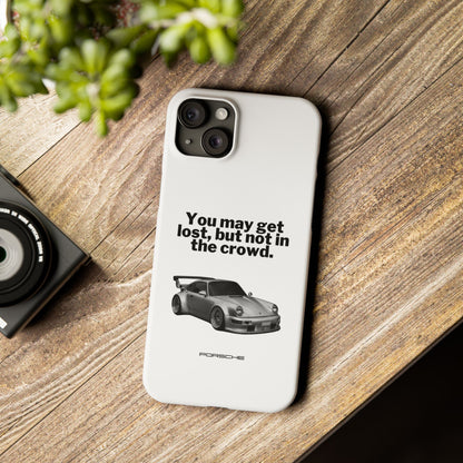 Lost In The Crowd iPhone Case - White