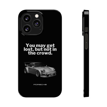 Lost In The Crowd iPhone Case - Black