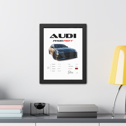 Audi RS6 ABT Framed Poster