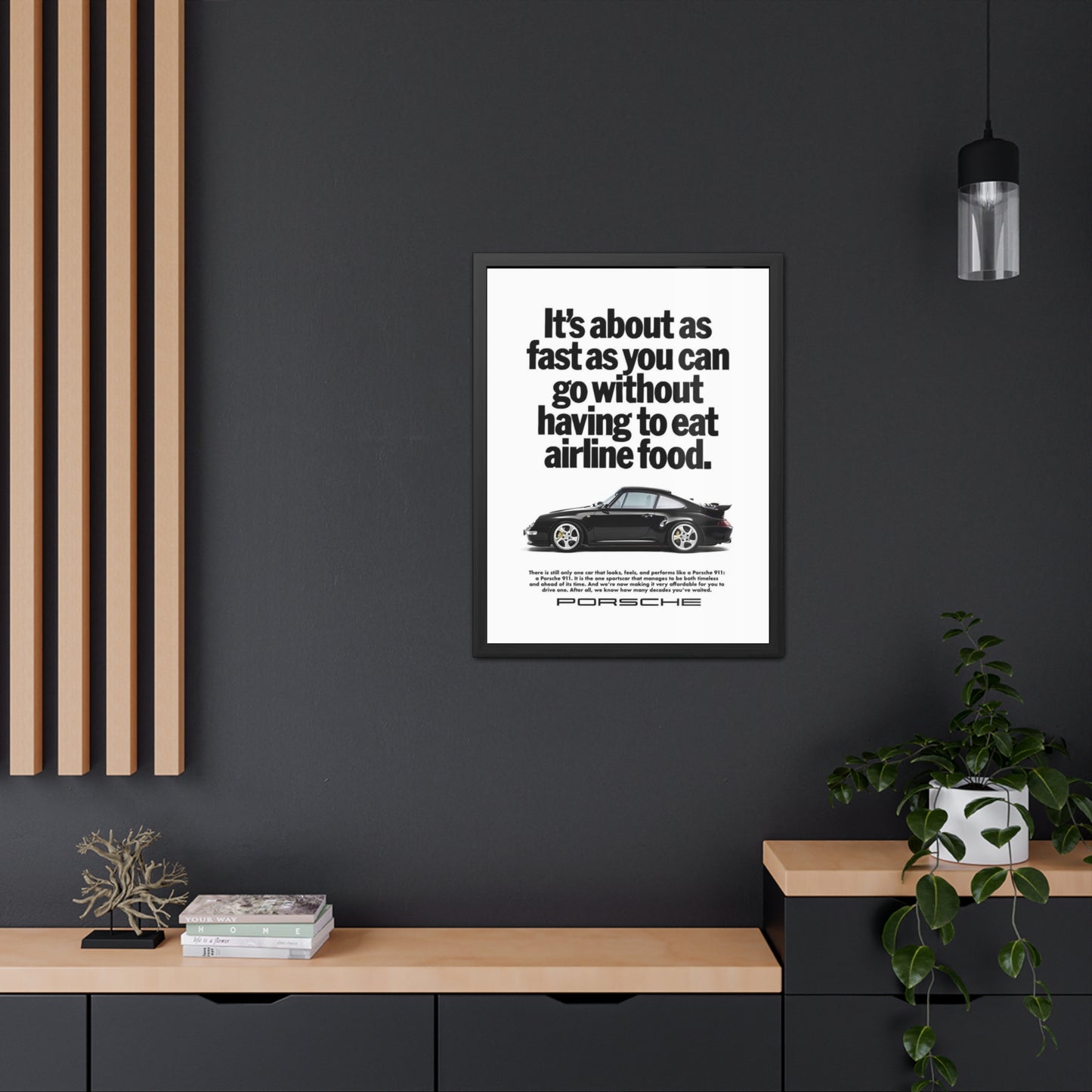 Vintage Porsche Ad Framed Poster