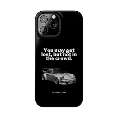 Lost In The Crowd iPhone Case - Black