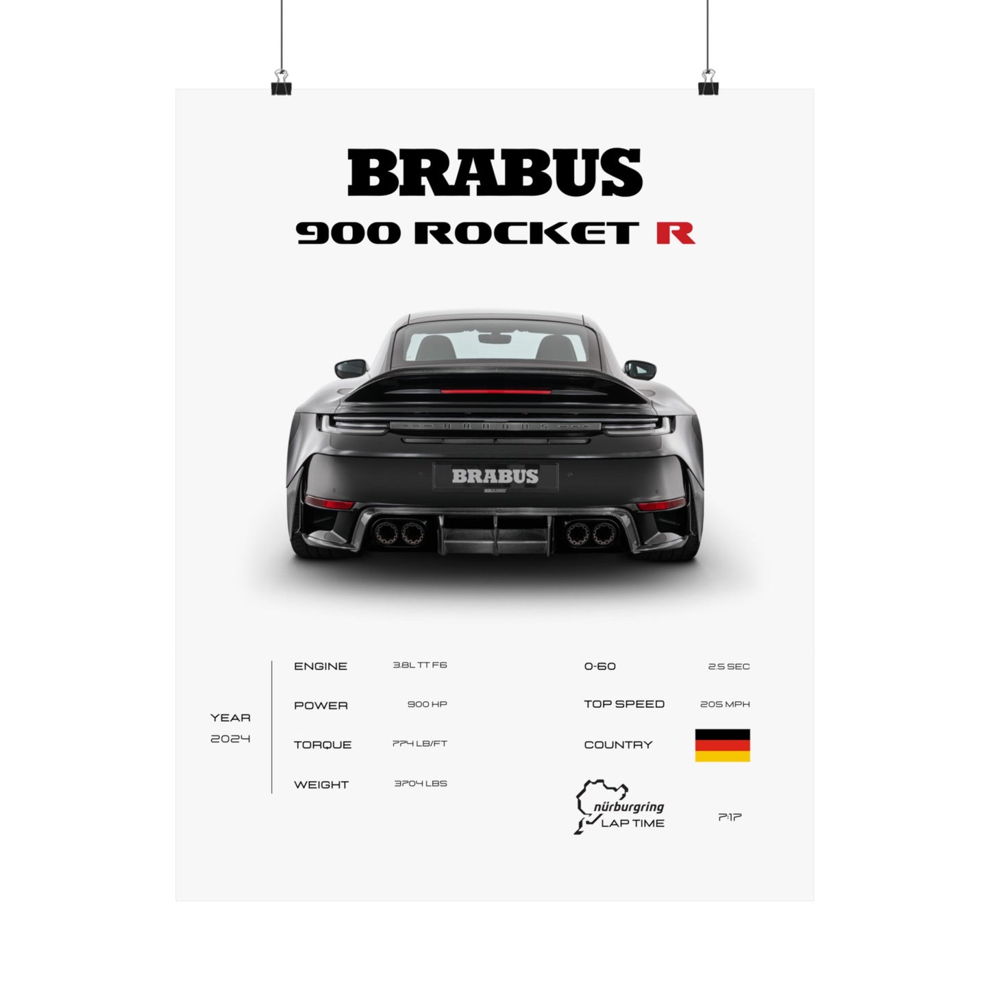 Brabus 900 Rocket R Poster