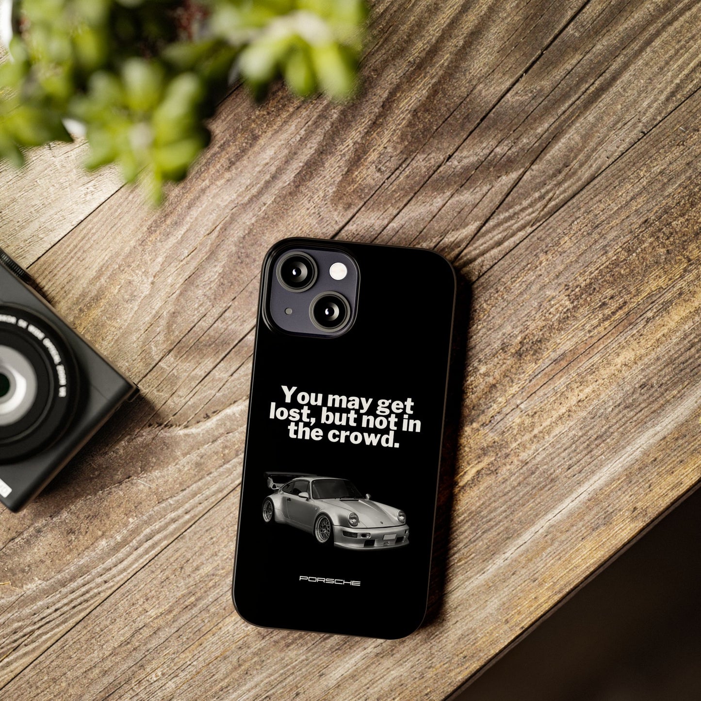 Lost In The Crowd iPhone Case - Black