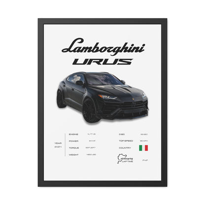 Lamborghini Urus Framed Poster