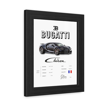 Bugatti Chiron Framed Poster