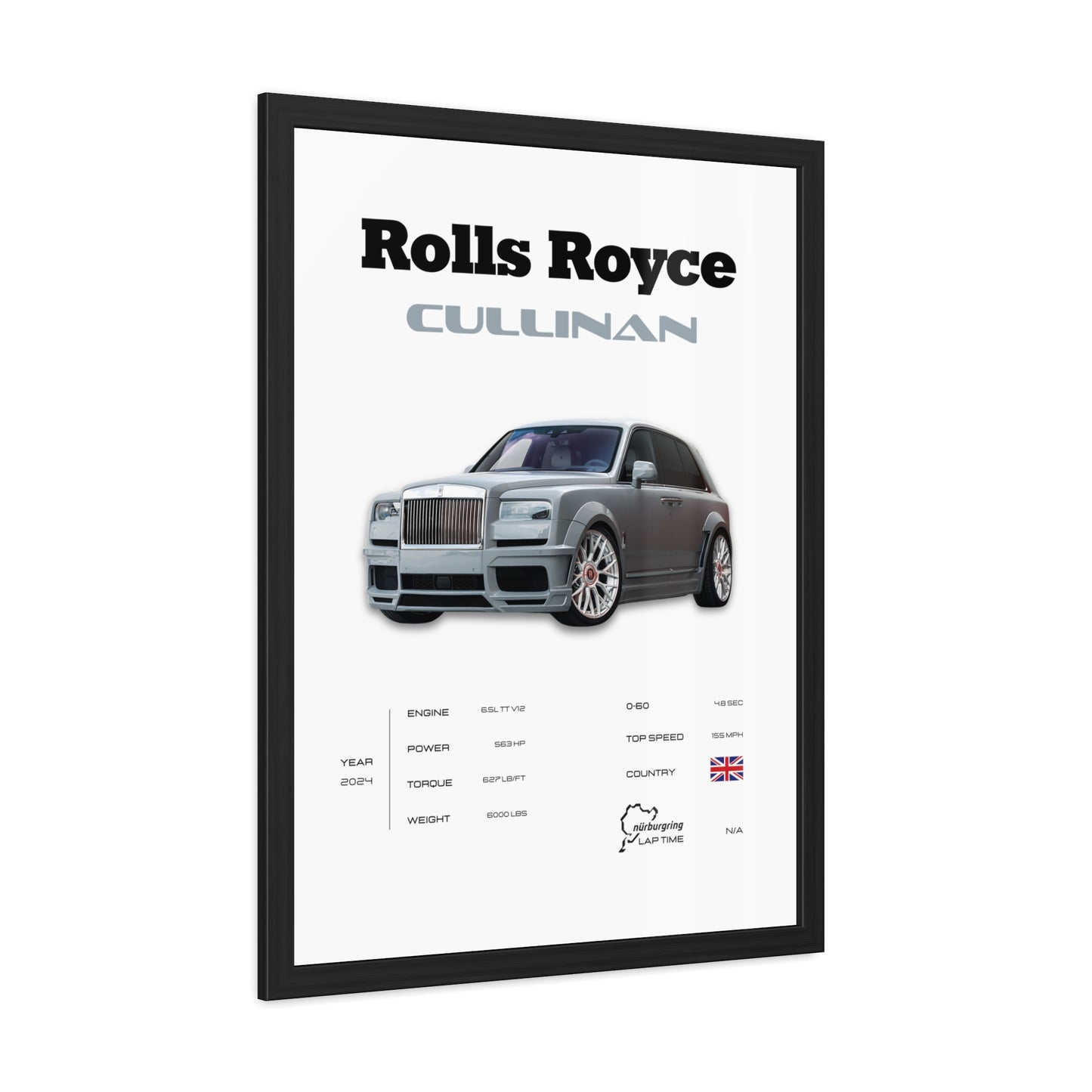 Rolls Royce Cullinan Framed Poster