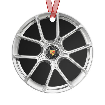 Porsche Wheel Metal Ornament
