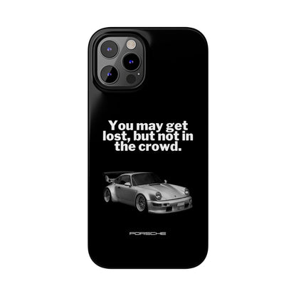 Lost In The Crowd iPhone Case - Black