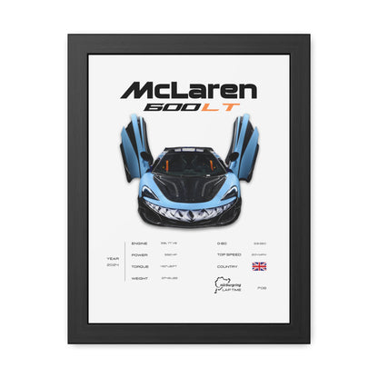 McLaren 600LT Framed Poster