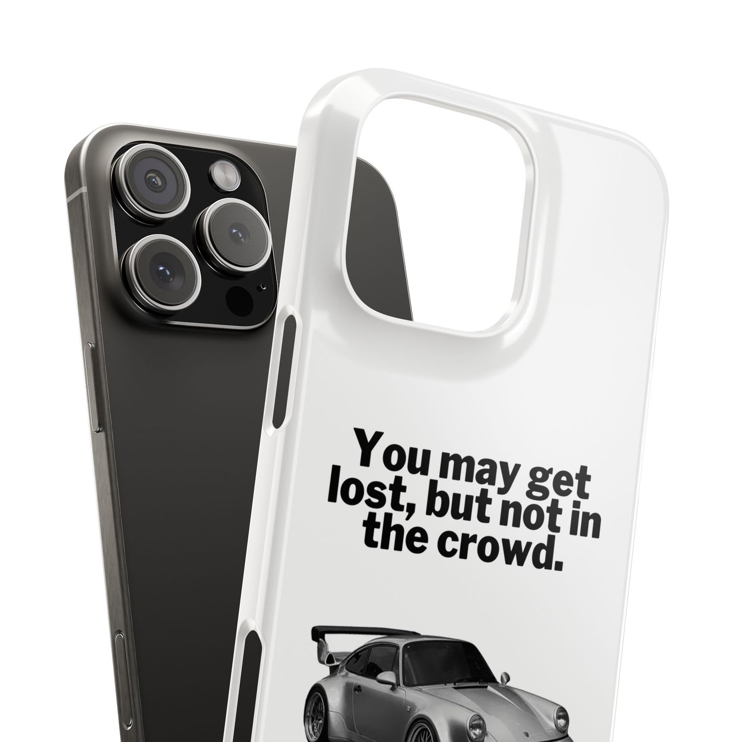 Lost In The Crowd iPhone Case - White
