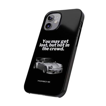 Lost In The Crowd iPhone Case - Black