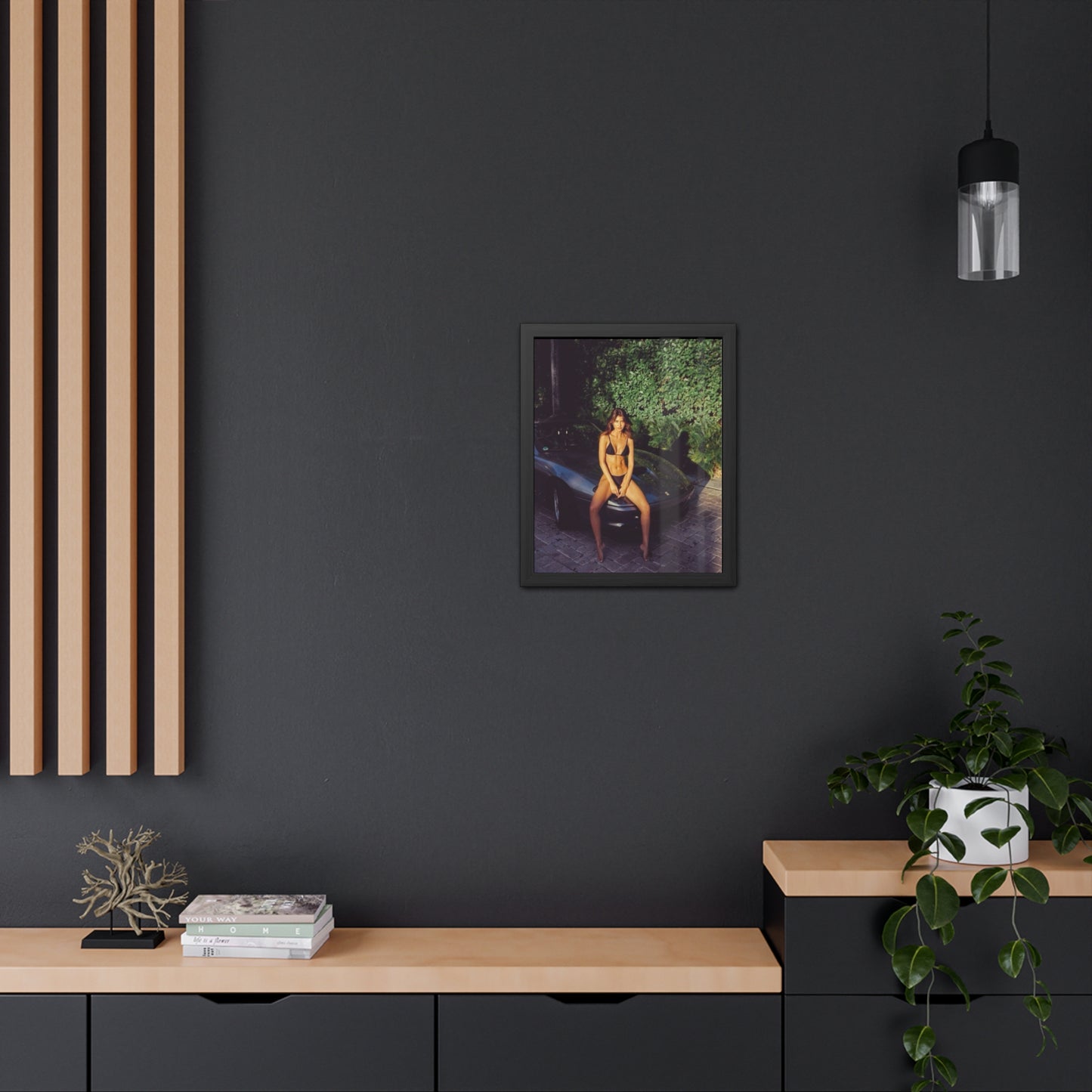 Ferrari Chick Framed Poster