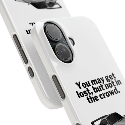 Lost In The Crowd iPhone Case - White